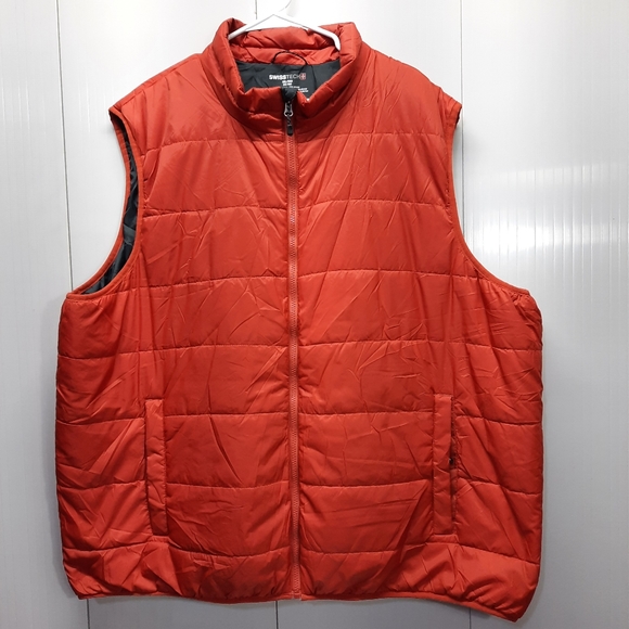 Swiss Tech Spiced Cider Sleeveless Quilted Puffer Men's Vest size 3XL/3XG 54-56 - Picture 2 of 12